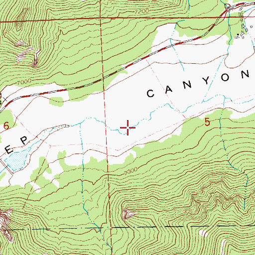 Topographic Map of Mesa Mine, CO
