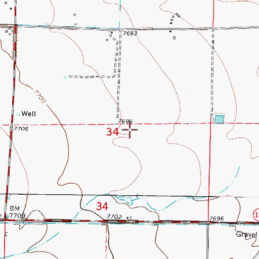 Topographic Map of Wagon Wheel Gap Mine, CO