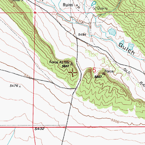 Topographic Map of Snowdon Mine, CO