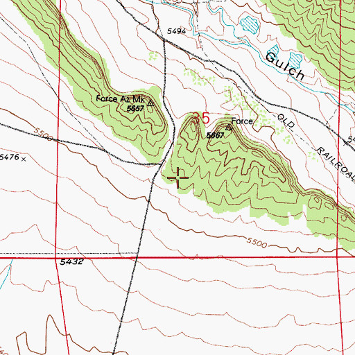 Topographic Map of Stone City Mine, CO