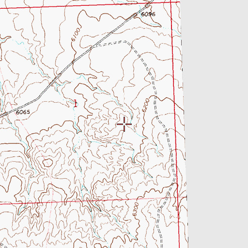Topographic Map of Little Snake One Mine, CO
