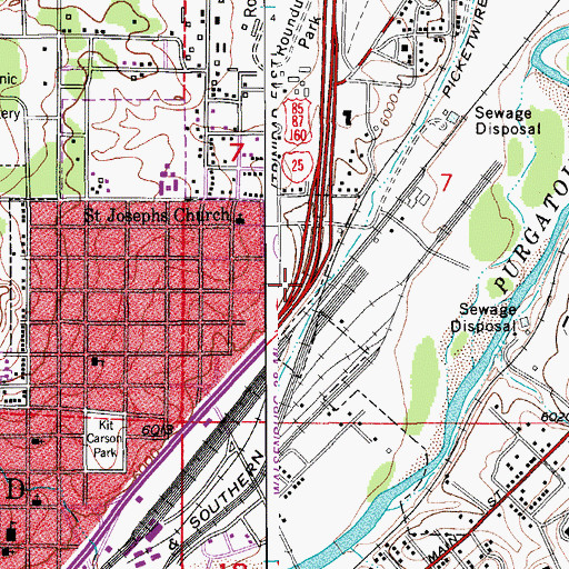 Topographic Map of Helen Mine, CO