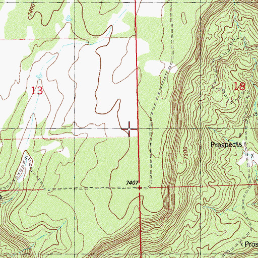 Topographic Map of Hazel Group Mine, CO
