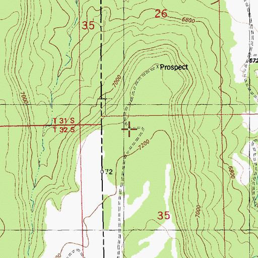 Topographic Map of Big Buck One Mine, CO