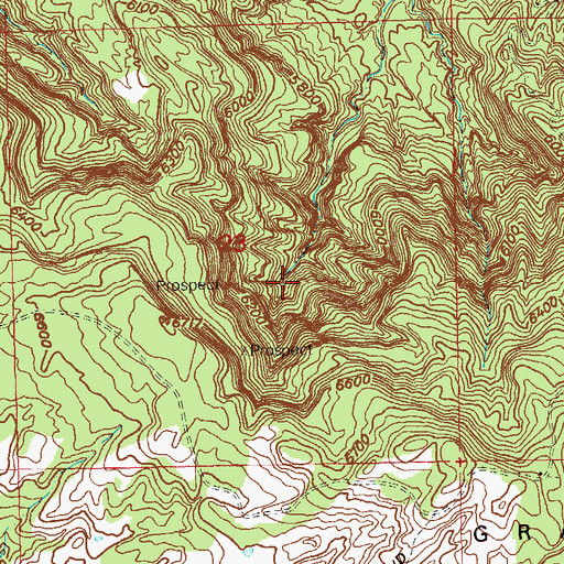 Topographic Map of Big Medicine Mine, CO