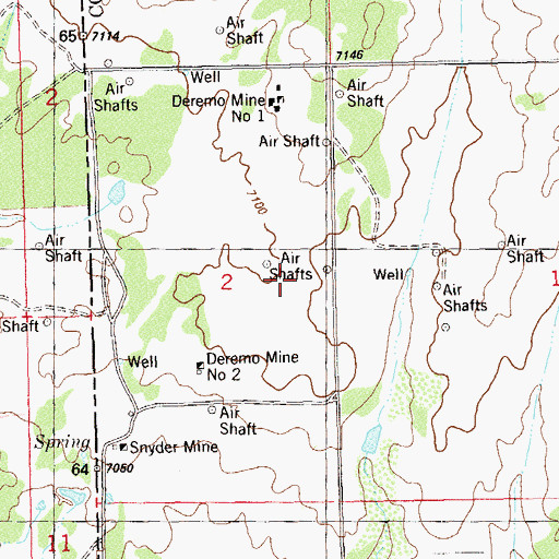 Topographic Map of Eloise Mine, CO