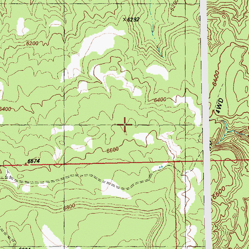 Topographic Map of Radar Mine, CO