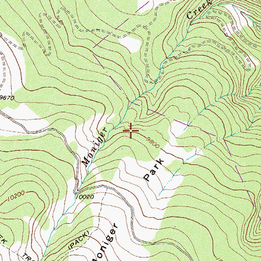 Topographic Map of Coyote Claims, CO