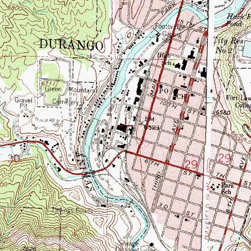 Topographic Map of Lemon Pit, CO