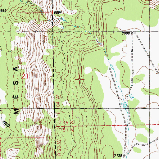 Topographic Map of Smith Mine, CO