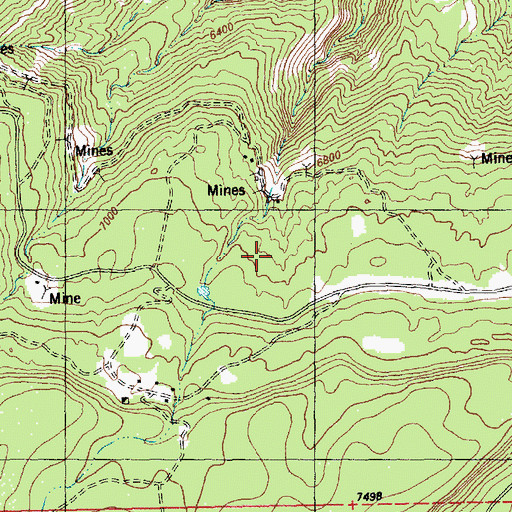 Topographic Map of La Sal Group Mine, CO