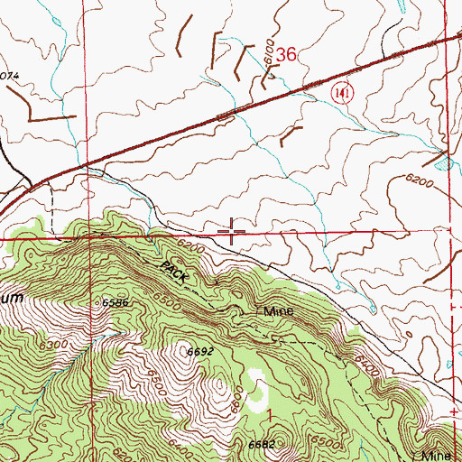 Topographic Map of Mike One Mine, CO