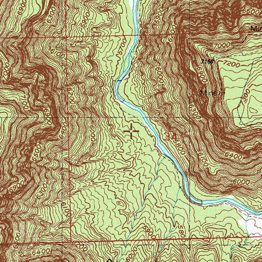 Topographic Map of Roy Lee Mine, CO