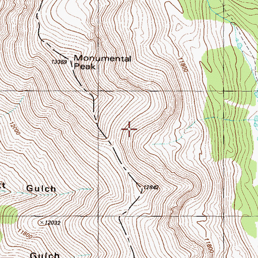Topographic Map of Mason Mine, CO