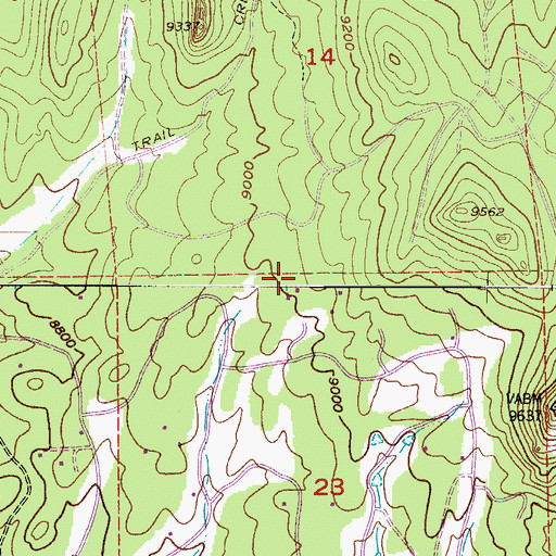 Topographic Map of Air Line Mine, CO