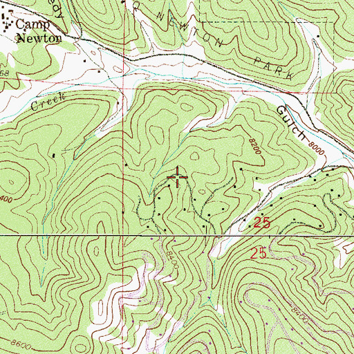 Topographic Map of Atlantic Mine, CO