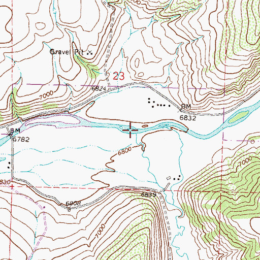 Topographic Map of North Elk Creek, CO
