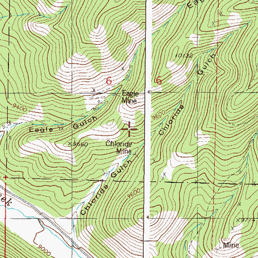 Topographic Map of Eagle Mine, CO