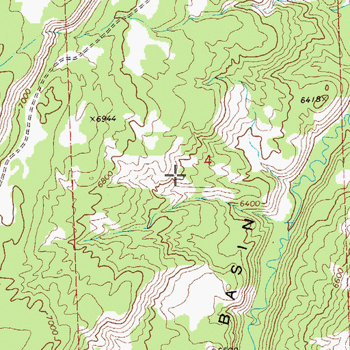 Topographic Map of Dry Creek Prospect, CO