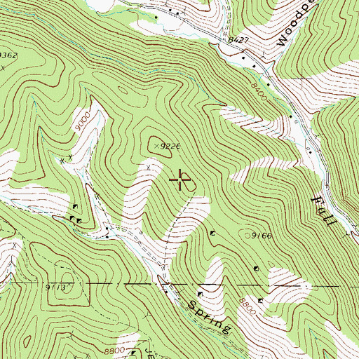 Topographic Map of Belcher Mine, CO