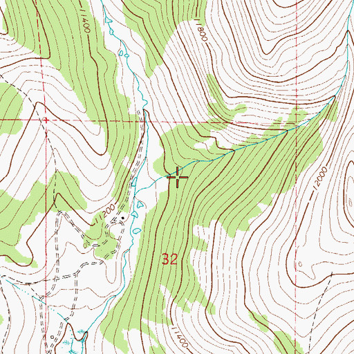 Topographic Map of Jessie Mine, CO