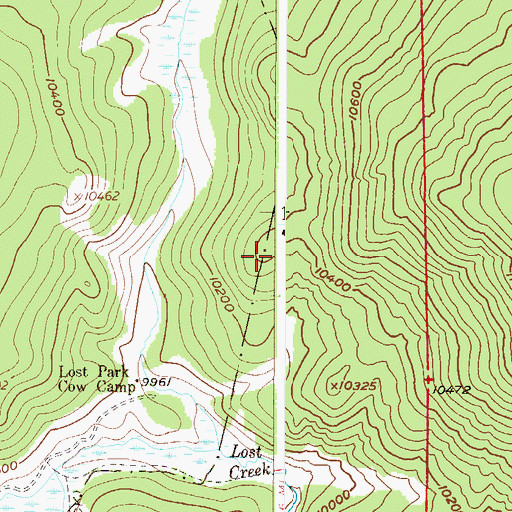Topographic Map of Wire Patch Mine, CO