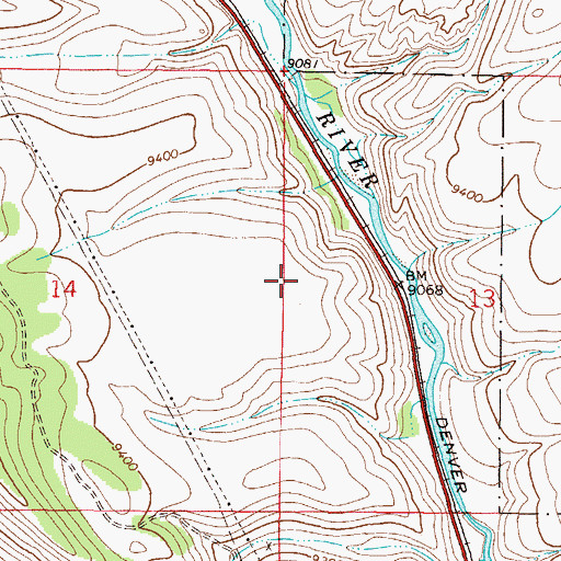 Topographic Map of Pennsylvania Placer, CO