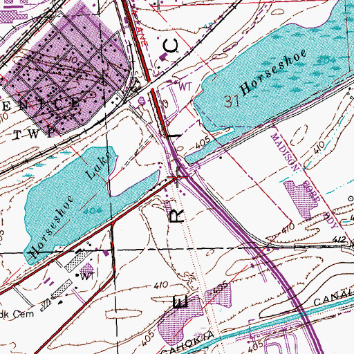 Topographic Map of Eagle Park, IL
