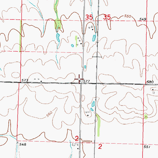 Topographic Map of Fairview School (historical), IL