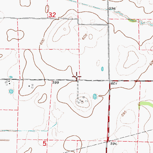 Topographic Map of Gehrig School (historical), IL