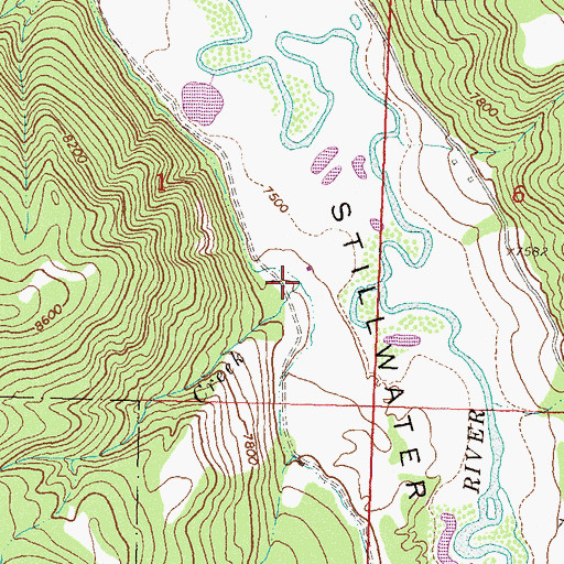 Topographic Map of Beckman Creek, CO