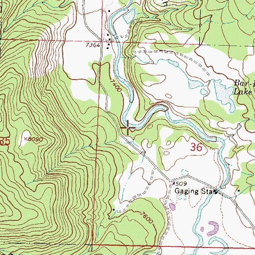 Topographic Map of Missoo Gulch, CO