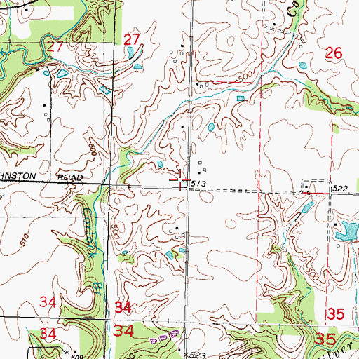 Topographic Map of Steinkoenig School (historical), IL