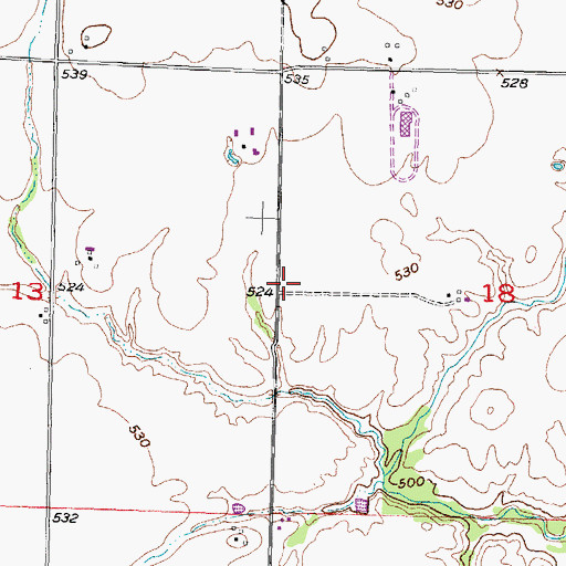 Topographic Map of Union School (historical), IL
