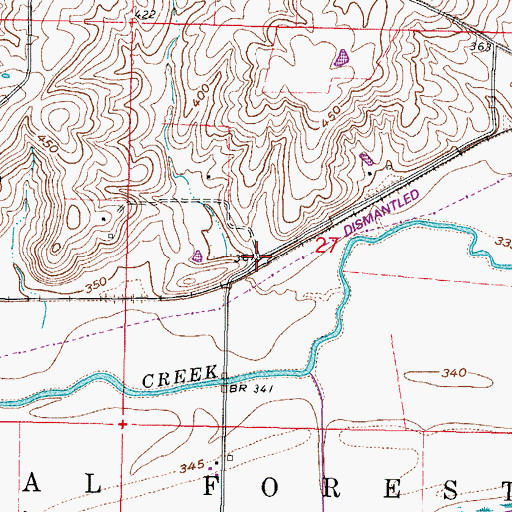 Topographic Map of Perkins (historical), IL