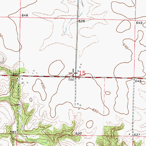 Topographic Map of Niblock School (historical), IL