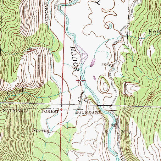 Topographic Map of Moose Creek, CO