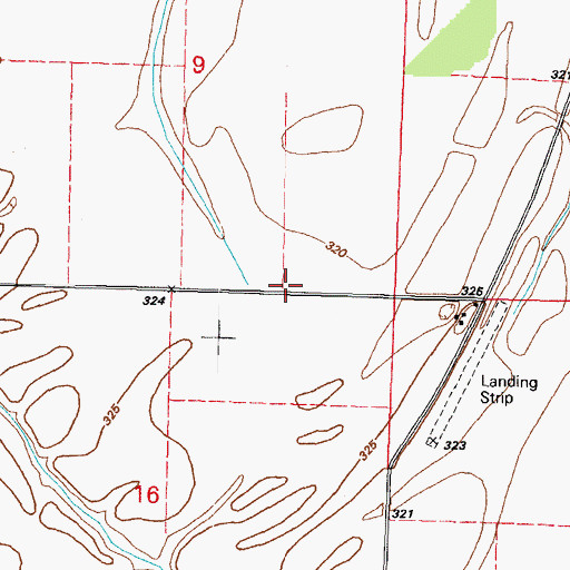 Topographic Map of Lake Milligan School (historical), IL