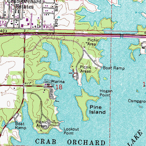 Topographic Map of Stone School (historical), IL