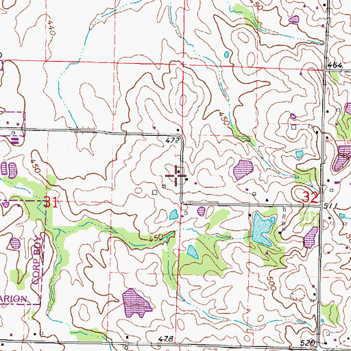 Topographic Map of Thorn Thicket School (historical), IL
