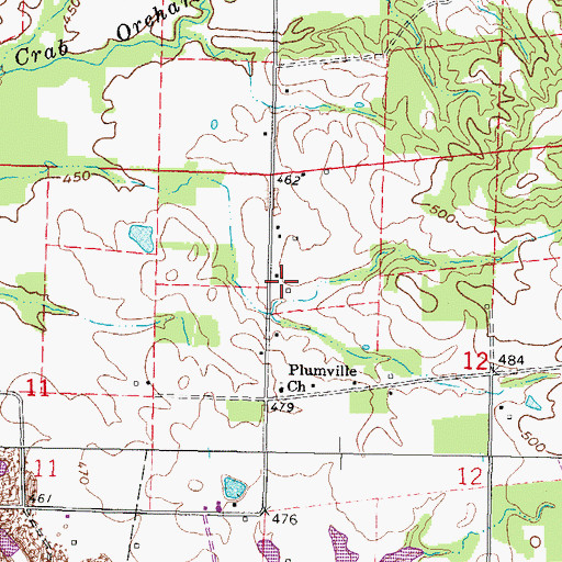 Topographic Map of Tulley School (historical), IL