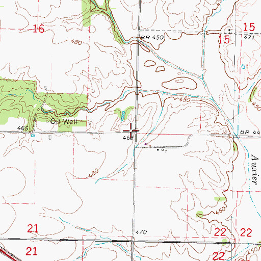 Topographic Map of Centerville School (historical), IL