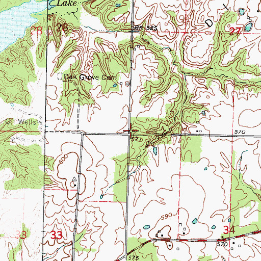 Topographic Map of Forest Hill School (historical), IL