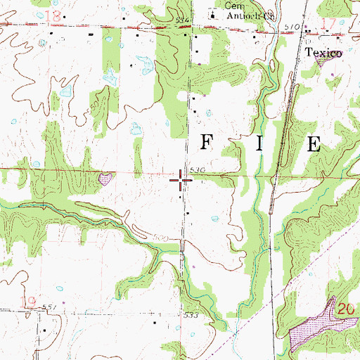Topographic Map of Laurel Hill School (historical), IL