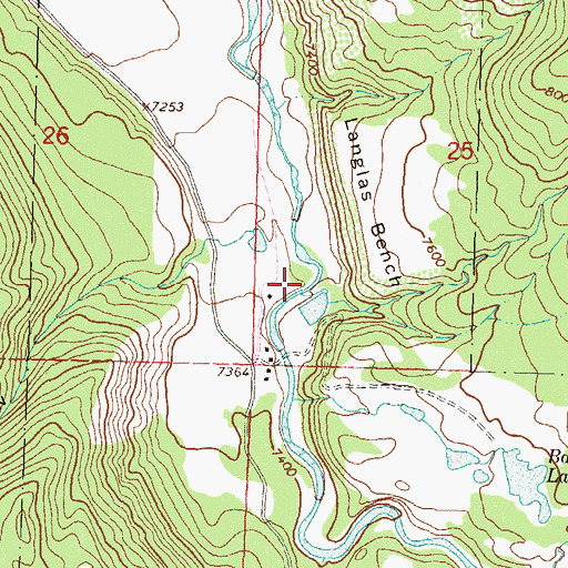 Topographic Map of White Creek, CO