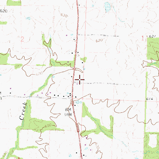 Topographic Map of Woods School (historical), IL