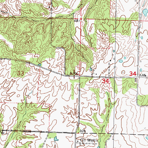 Topographic Map of Pigeon (historical), IL