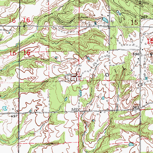 Topographic Map of Castle School (historical), IL