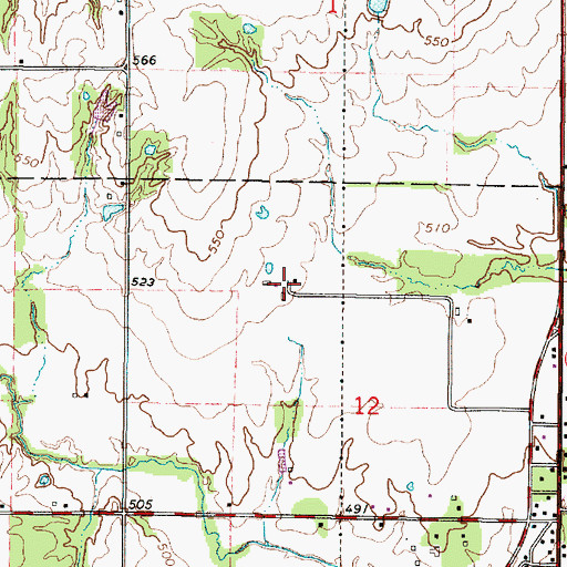 Topographic Map of Crawford County Home, IL