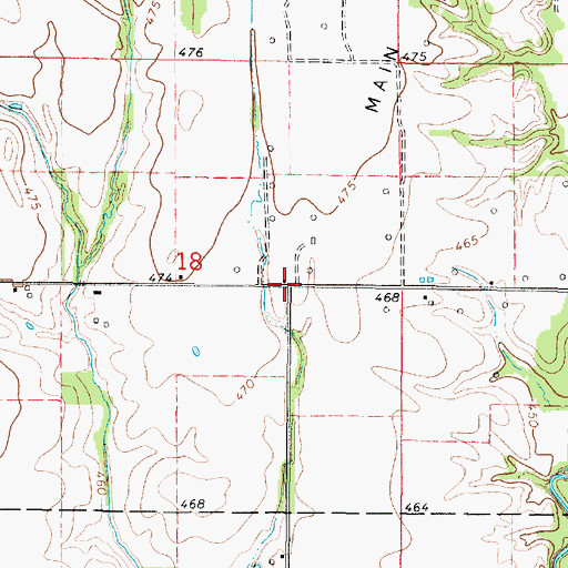 Topographic Map of Lively School (historical), IL